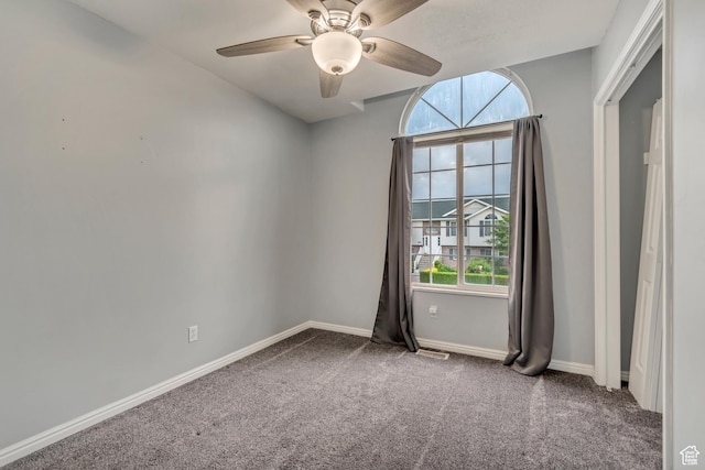 1874 W 180 S, Orem, UT 84059 - unfurnished room with plenty of natural light, carpet floors, ceiling fan, and baseboards