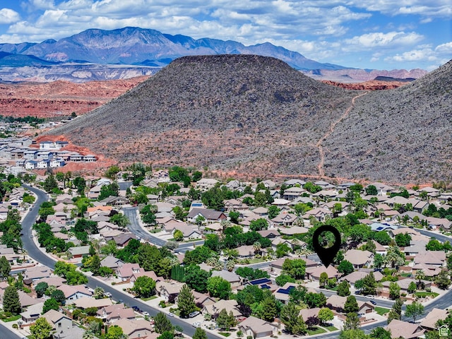 42 N 1100 W, St George, UT 84770 - drone / aerial view of mountains