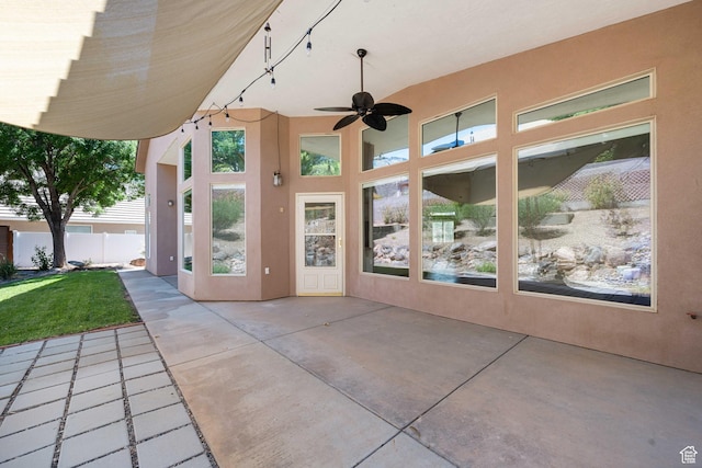 42 N 1100 W, St George, UT 84770 - view of patio / terrace with a ceiling fan