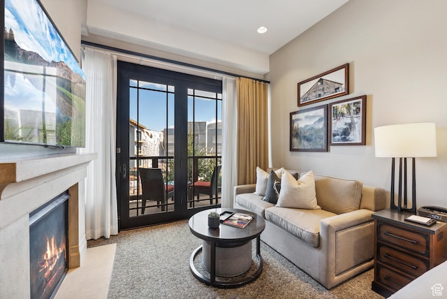 2100 Frostwood Blvd Unit 5130, Snyderville, UT 84098 - living room with a high end fireplace and recessed lighting