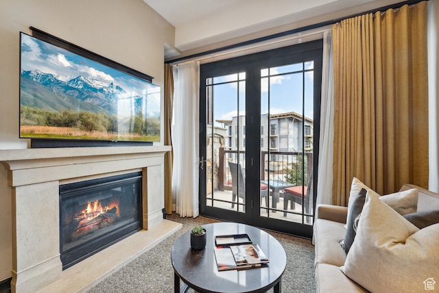 2100 Frostwood Blvd Unit 5130, Snyderville, UT 84098 - living room with a glass covered fireplace