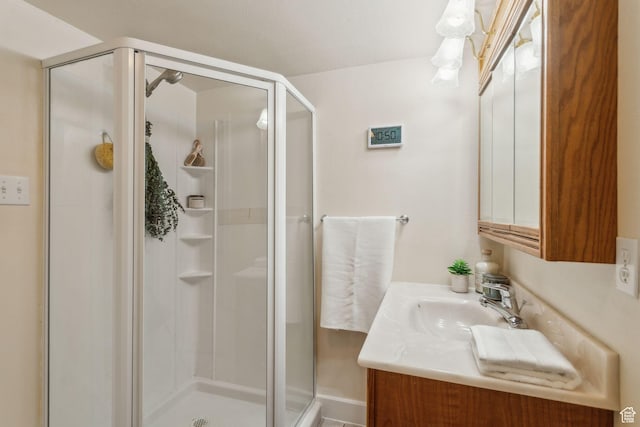 295 S 2nd St, Tooele, UT 84074 - bathroom featuring a stall shower and vanity