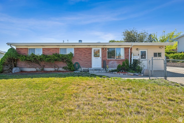 295 S 2nd St, Tooele, UT 84074 - ranch-style house featuring entry steps and brick siding