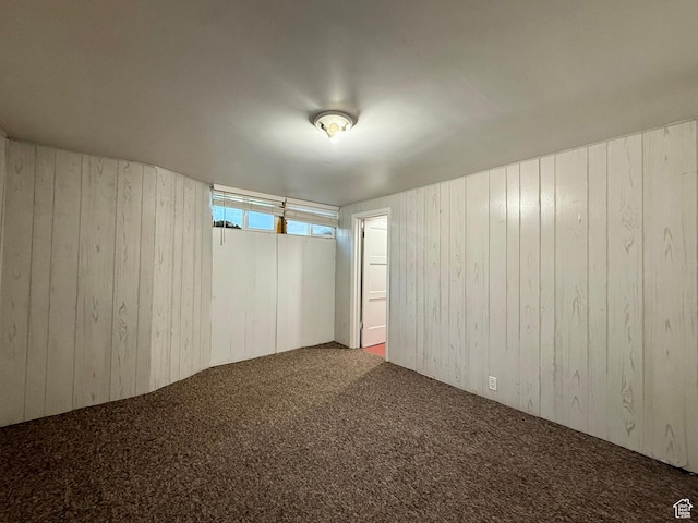 169 N State St, Roosevelt, UT 84066 - carpeted spare room with wood walls