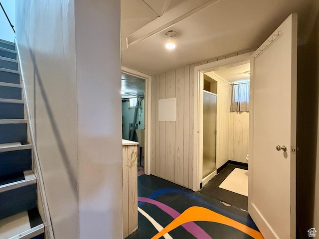 169 N State St, Roosevelt, UT 84066 - hallway featuring stairway