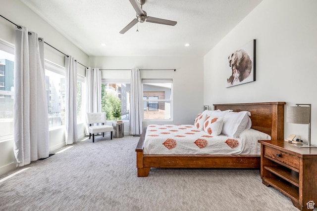 260 W 500 N Unit 4, Salt Lake City, UT 84103 - bedroom with carpet flooring and ceiling fan