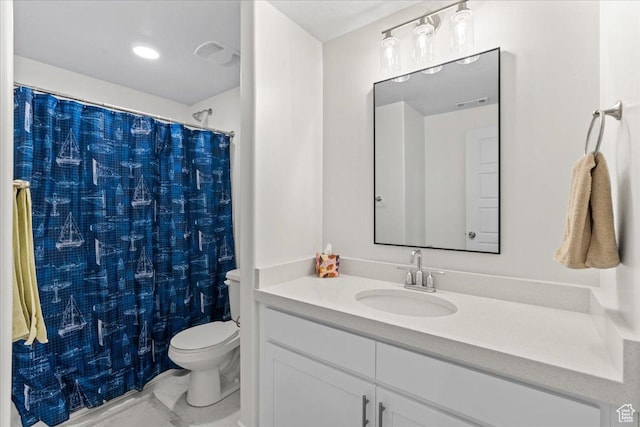 3624 N Annabell St, Eagle Mountain, UT 84005 - bathroom with toilet, vanity, and a shower with shower curtain