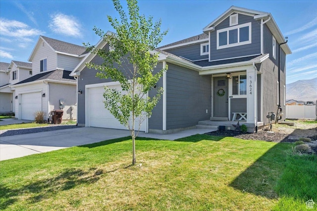 3624 N Annabell St, Eagle Mountain, UT 84005 - traditional-style house featuring a garage, driveway, and a front yard