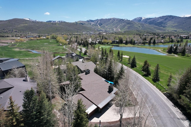 2400 Meadows Dr, Park City, UT 84060 - drone / aerial view of a water and mountain view