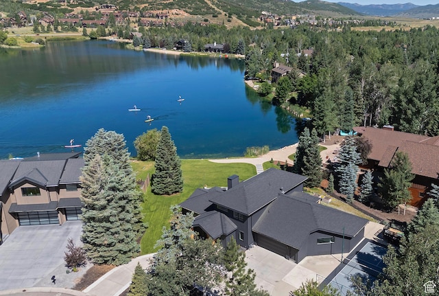 1504 Lake Front Ct, Park City, UT 84098 - aerial view of a water and mountain view
