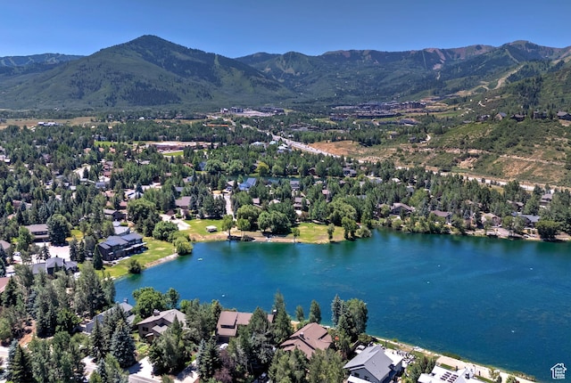 1504 Lake Front Ct, Park City, UT 84098 - bird's eye view of a water and mountain view