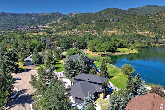 1504 Lake Front Ct, Park City, UT 84098 - aerial view of a water and mountain view