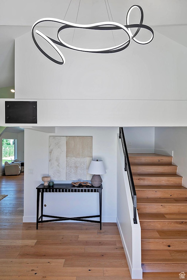 1504 Lake Front Ct, Park City, UT 84098 - stairway with wood finished floors and baseboards