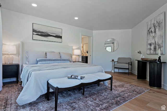 1504 Lake Front Ct, Park City, UT 84098 - bedroom with light wood-style floors, baseboards, and recessed lighting