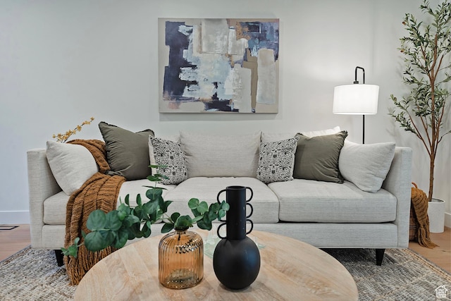 1504 Lake Front Ct, Park City, UT 84098 - living room featuring wood finished floors and baseboards