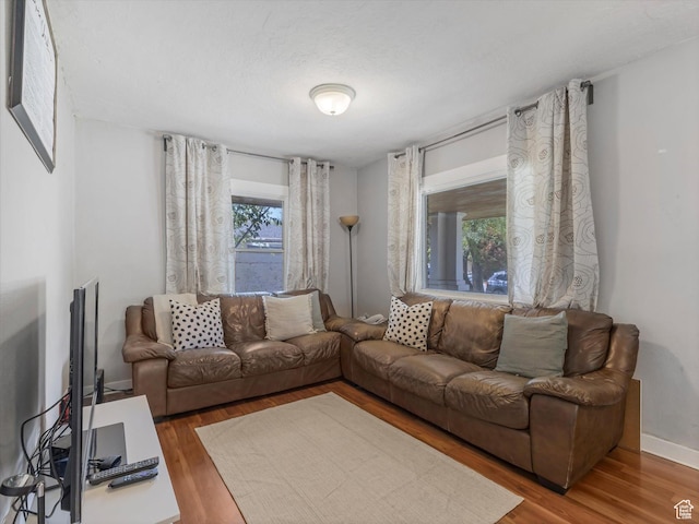 628 E 420 N, Provo, UT 84606 - living area featuring wood finished floors and baseboards