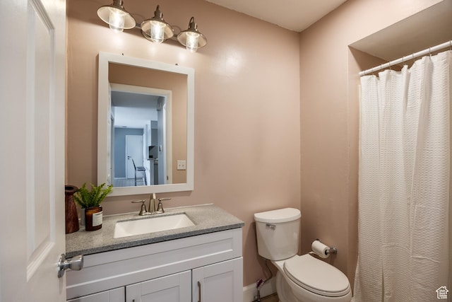 2660 E 3300 S Unit A-21, Salt Lake City, UT 84109 - full bathroom with toilet, vanity, and a shower with curtain
