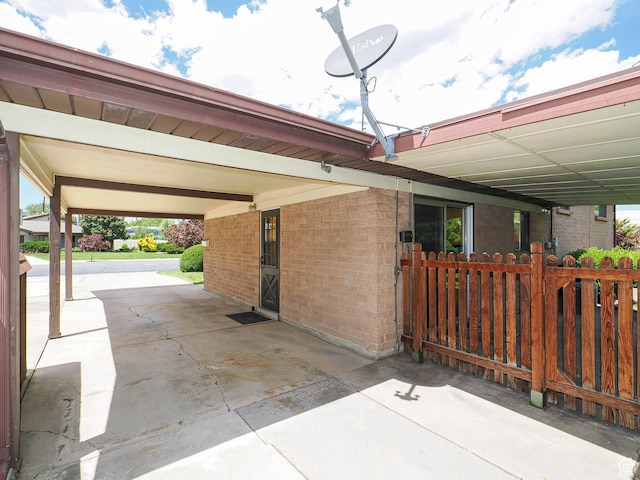 5747 S Sanford Dr, Murray, UT 84123 - view of patio / terrace featuring a carport