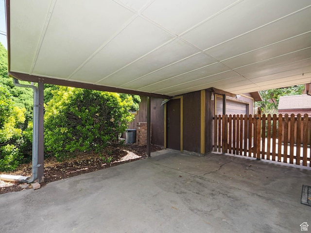 5747 S Sanford Dr, Murray, UT 84123 - view of patio / terrace with an attached garage