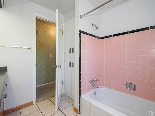 5747 S Sanford Dr, Murray, UT 84123 - bathroom featuring tile patterned floors, bathtub / shower combination, and baseboards