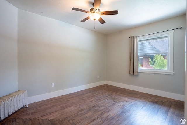 354 N 200 E, Logan, UT 84321 - unfurnished room with radiator, ceiling fan, and baseboards