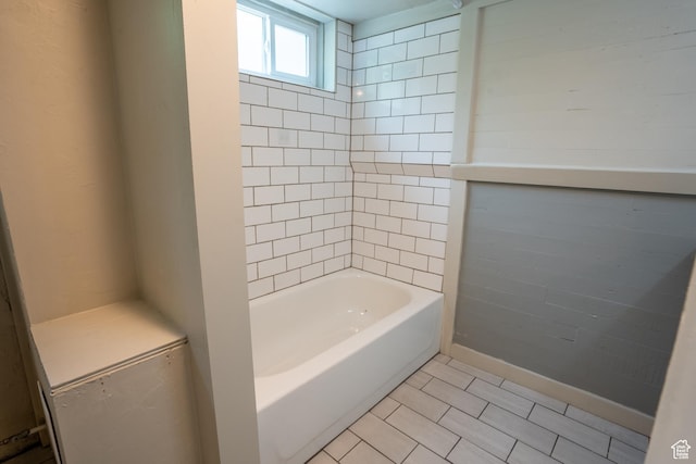 354 N 200 E, Logan, UT 84321 - full bathroom featuring shower / tub combination, baseboards, and tile patterned flooring