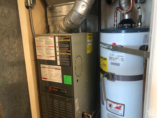 361 N 300 W Unit 107, Provo, UT 84601 - utility room with secured water heater
