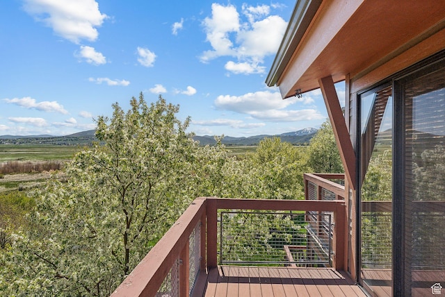 6322 N Park Ln Unit 3, Park City, UT 84098 - deck featuring a mountain view