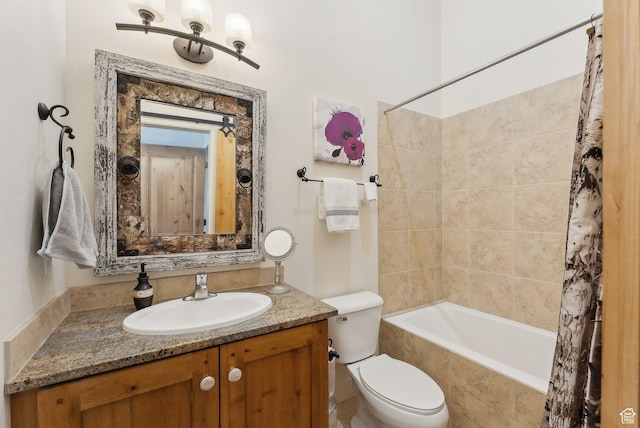 6322 N Park Ln Unit 3, Park City, UT 84098 - bathroom with tiled shower / bath combo, toilet, and vanity