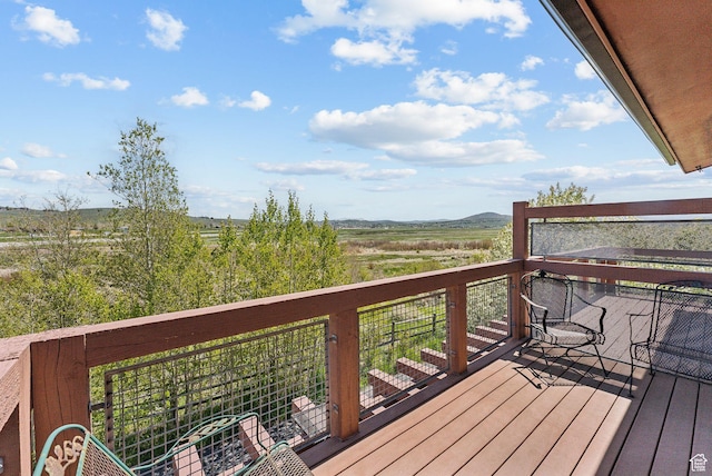 6322 N Park Ln Unit 3, Park City, UT 84098 - wooden deck with a view of countryside