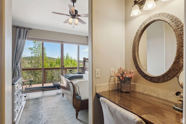 6322 N Park Ln Unit 3, Park City, UT 84098 - bathroom featuring a ceiling fan and vanity