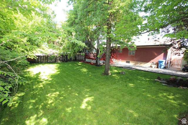 324 W 600 N, Logan, UT 84321 - view of yard featuring a wooden deck