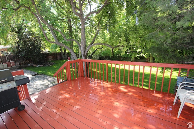 324 W 600 N, Logan, UT 84321 - wooden terrace with area for grilling