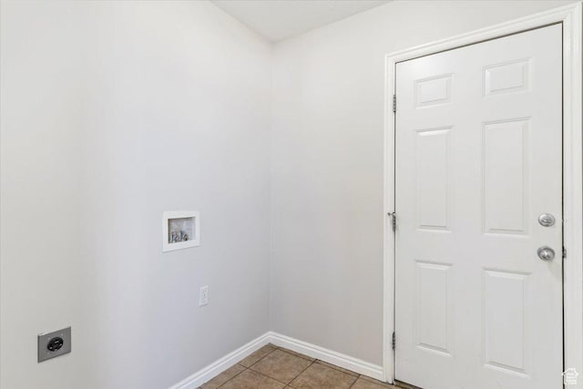 1627 W 350 N, West Point, UT 84015 - laundry area featuring hookup for a washing machine, baseboards, hookup for an electric dryer, and light tile patterned floors