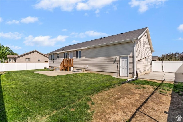 1627 W 350 N, West Point, UT 84015 - rear view of property featuring a patio