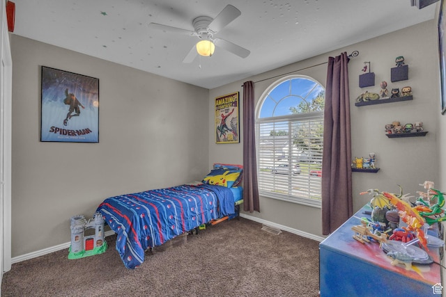 1123 N 3050 W, West Point, UT 84015 - carpeted bedroom featuring baseboards and a ceiling fan
