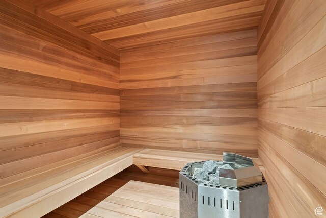 523 N Red Ct, Heber City, UT 84032 - sauna / steam room with wood walls