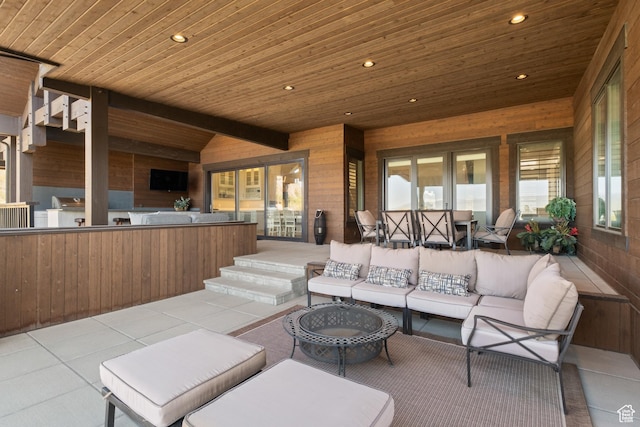 523 N Red Ct, Heber City, UT 84032 - view of patio / terrace with an outdoor hangout area