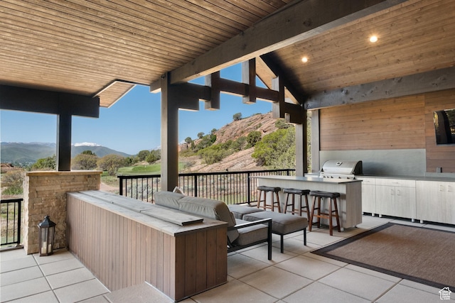 523 N Red Ct, Heber City, UT 84032 - view of patio featuring a mountain view