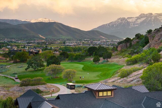 523 N Red Ct, Heber City, UT 84032 - mountain view featuring a golf club