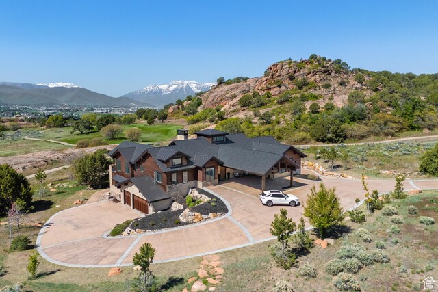 523 N Red Ct, Heber City, UT 84032 - view from above of property featuring a mountainous background