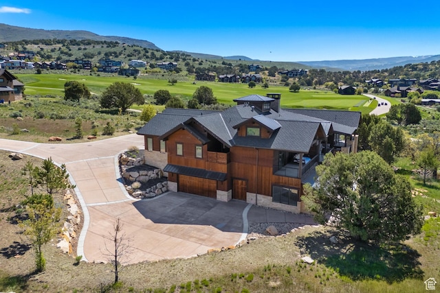 523 N Red Ct, Heber City, UT 84032 - aerial view of property and surrounding area with a local golf course and a mountain backdrop