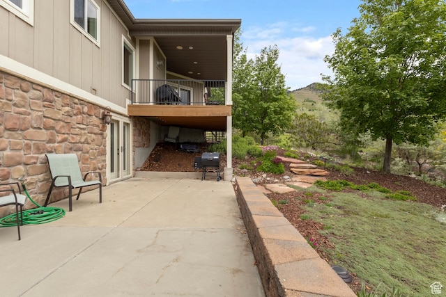 2078 E 3025 N, North Logan, UT 84341 - view of patio with a balcony and grilling area