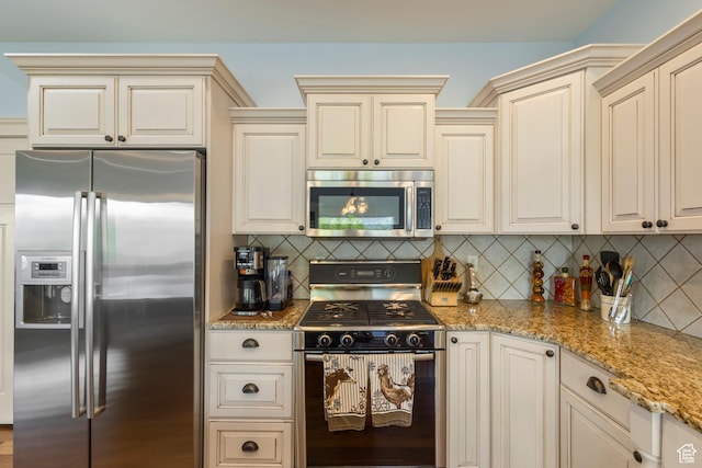 2078 E 3025 N, North Logan, UT 84341 - kitchen with stainless steel appliances, cream cabinets, and light stone counters