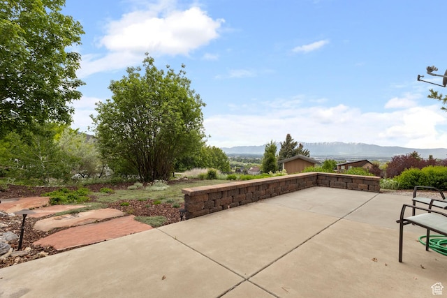 2078 E 3025 N, North Logan, UT 84341 - view of patio featuring a mountain view