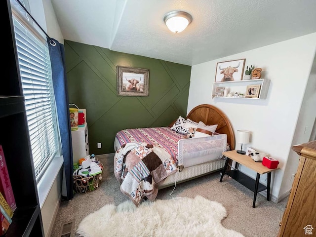 1303 N 150 E, Nephi, UT 84648 - bedroom featuring carpet floors, a textured ceiling, and baseboards