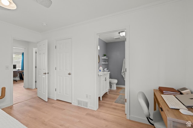 524 N 2870 W, Provo, UT 84601 - office with light wood-style floors, ornamental molding, and baseboards