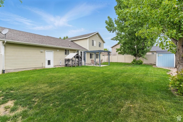 524 N 2870 W, Provo, UT 84601 - rear view of property with a patio and a pergola
