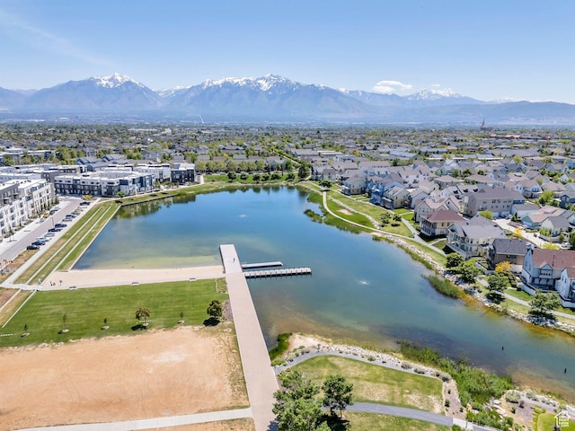 6228 W Copperhawk Dr S, South Jordan, UT 84009 - aerial perspective of suburban area with a water and mountain view