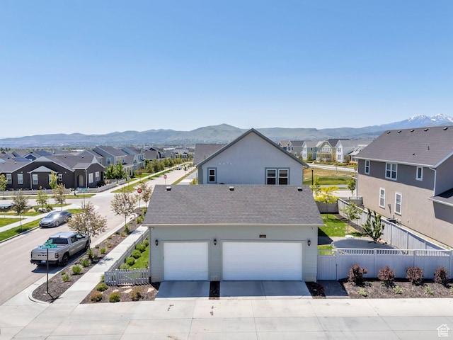 6228 W Copperhawk Dr S, South Jordan, UT 84009 - view of front of home featuring a residential view, a mountain view, and concrete driveway